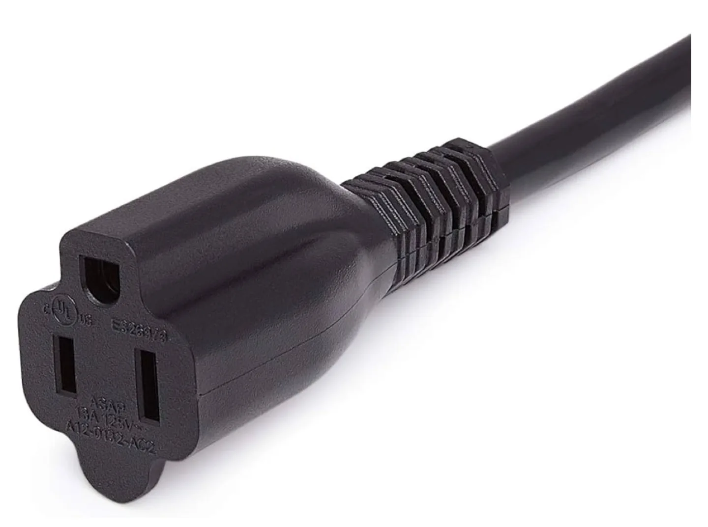 Amazon Basics 15-Foot Extension Cord - 13 Amps, 125V - Black image indicator(4)