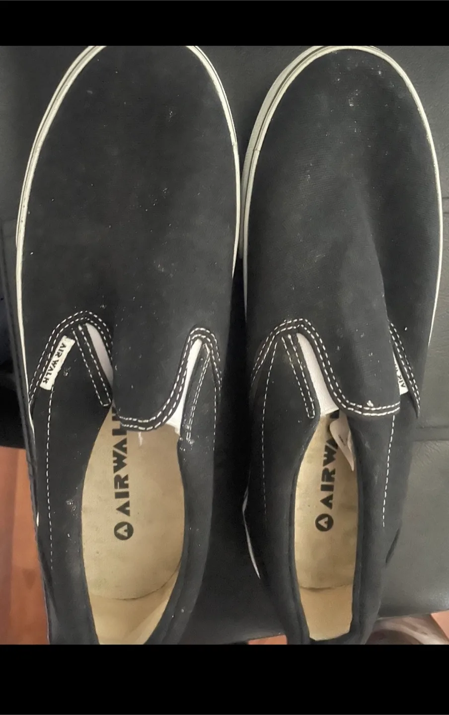 Airwalk Black Slip-on Canvas Shoes#freecycle thumbnail