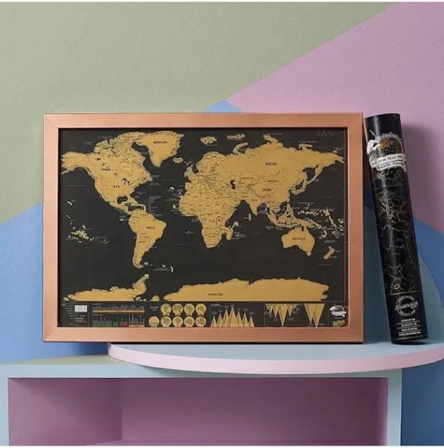 Deluxe Edition Scratch Off World Map thumbnail