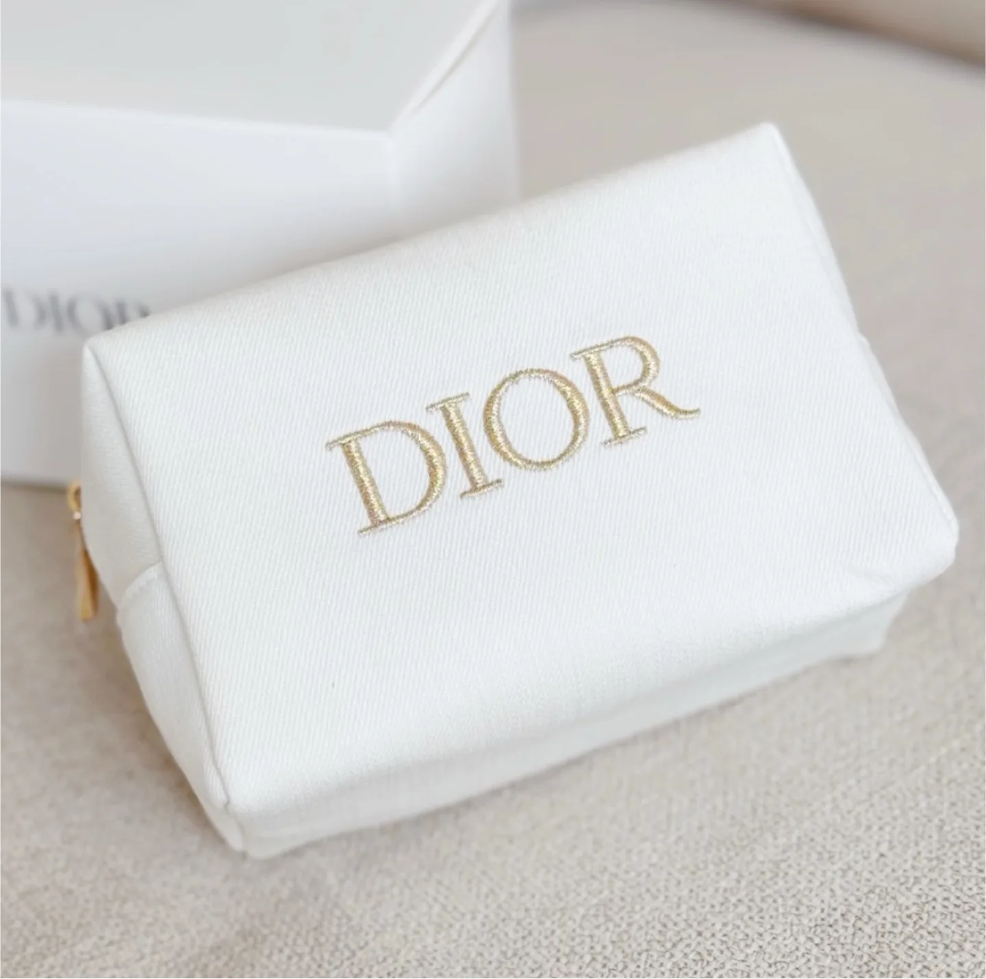 Dior White Cosmetic Bag thumbnail