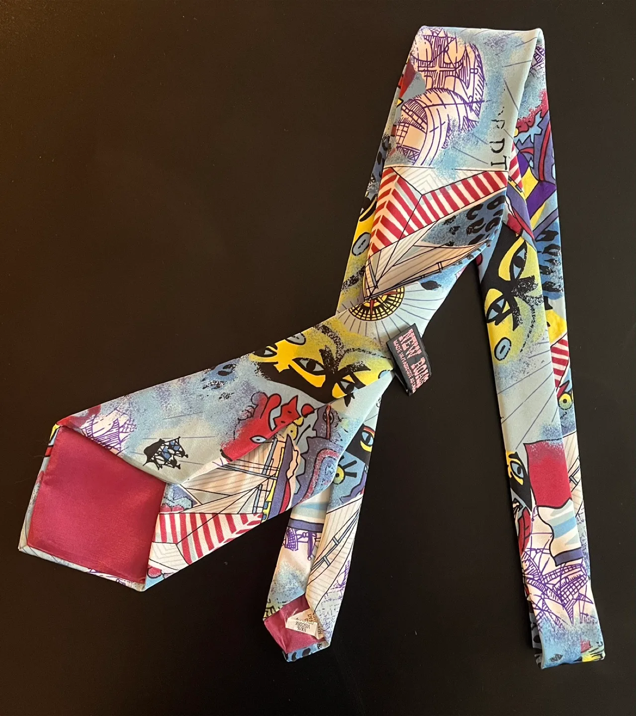 Vintage New Roads Men's Tie Canada - Nautical Map Design image indicator(9)