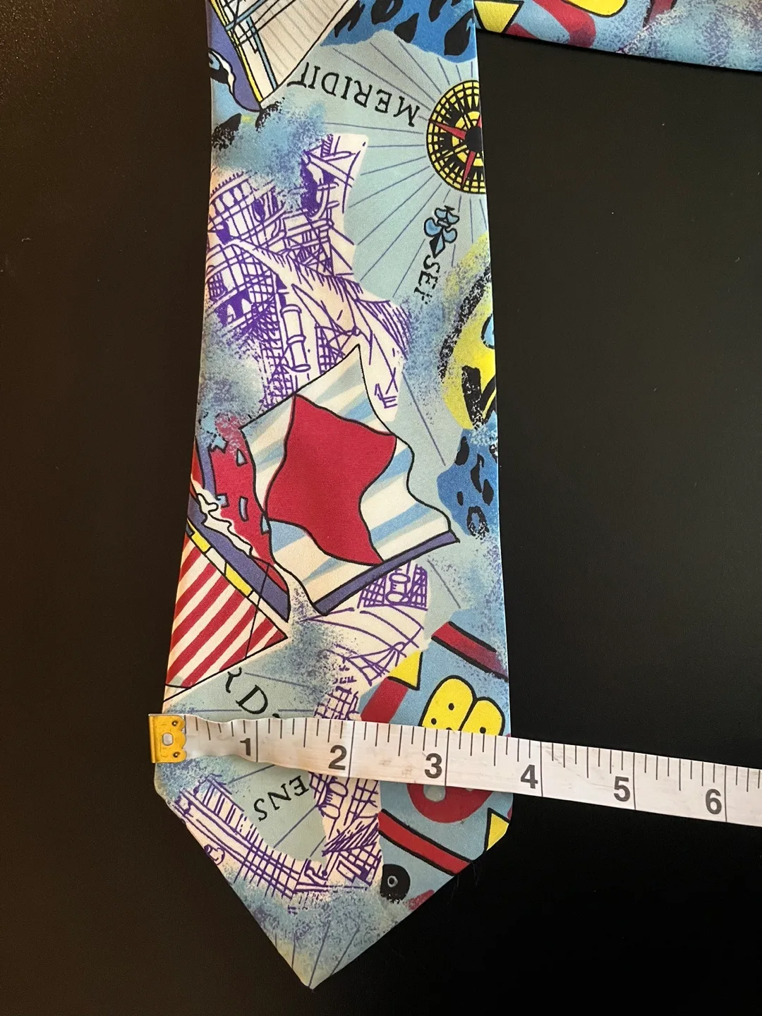 Vintage New Roads Men's Tie Canada - Nautical Map Design image indicator(8)