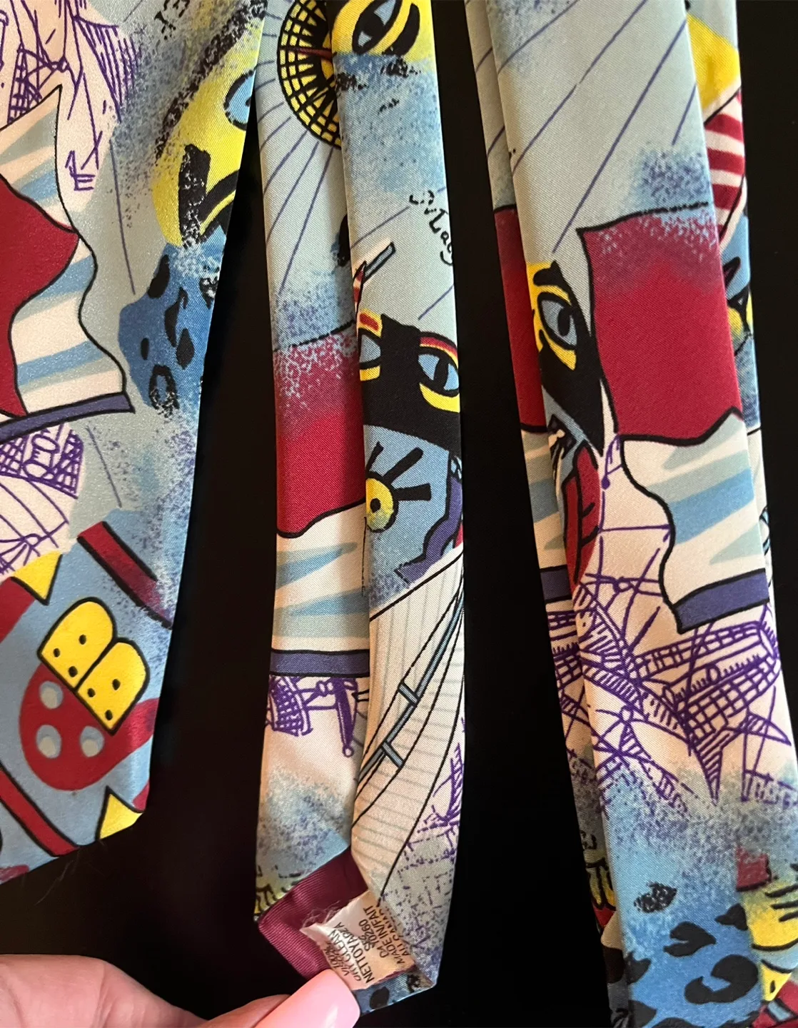 Vintage New Roads Men's Tie Canada - Nautical Map Design image indicator(10)