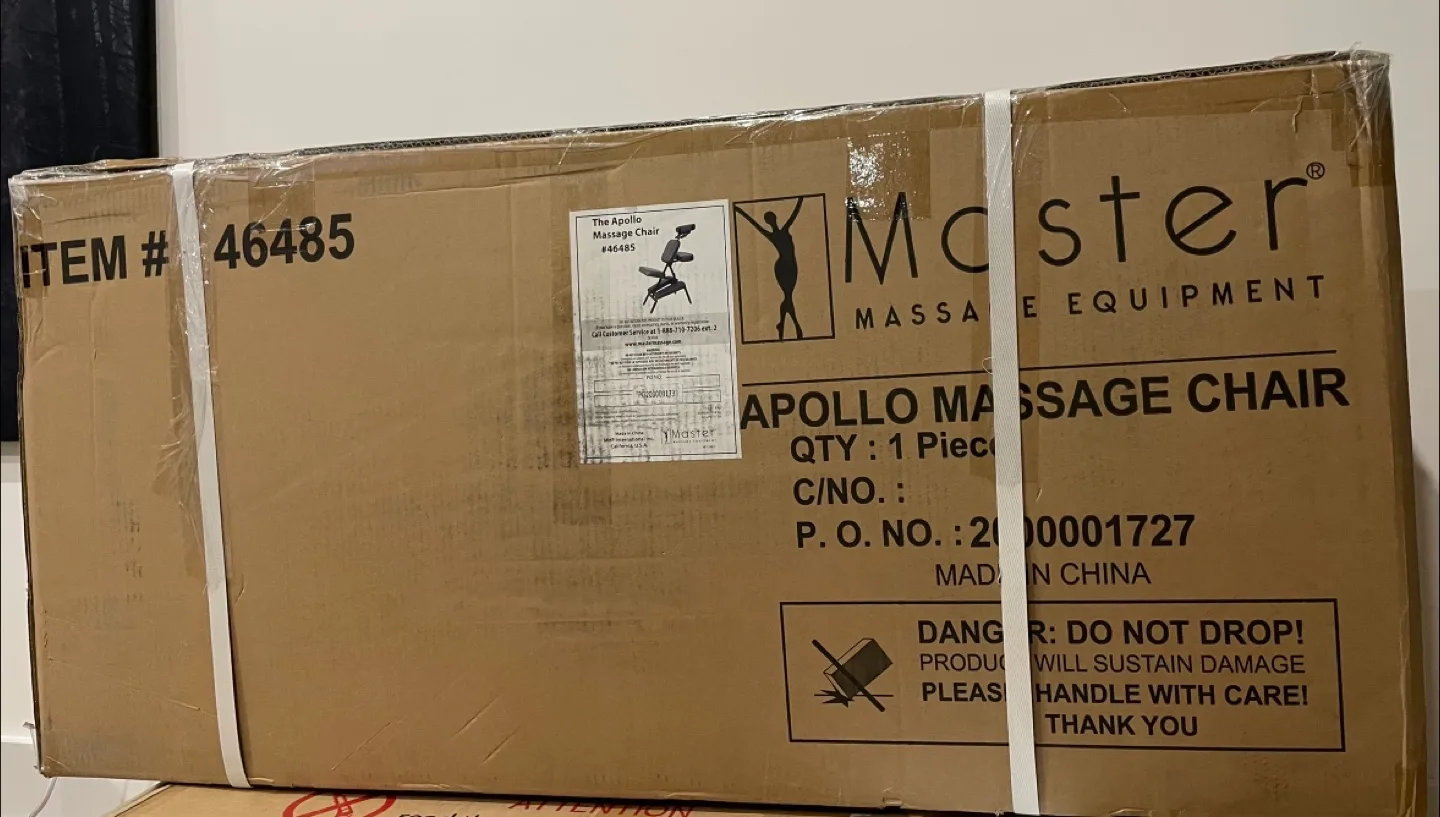 Master Massage Apollo Extra Large Portable Massage Chair. New! image indicator(3)