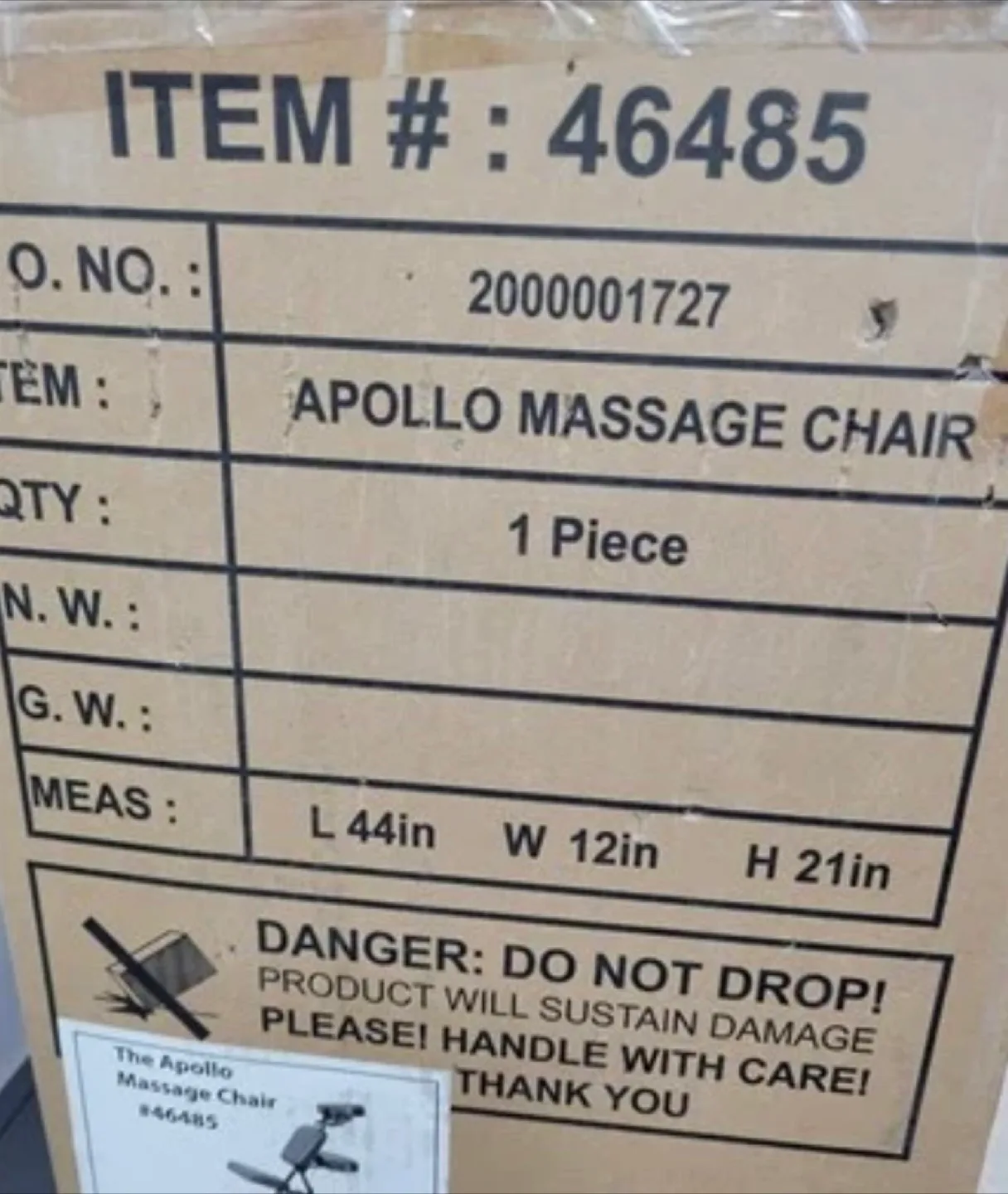 Master Massage Apollo Extra Large Portable Massage Chair. New! image indicator(5)