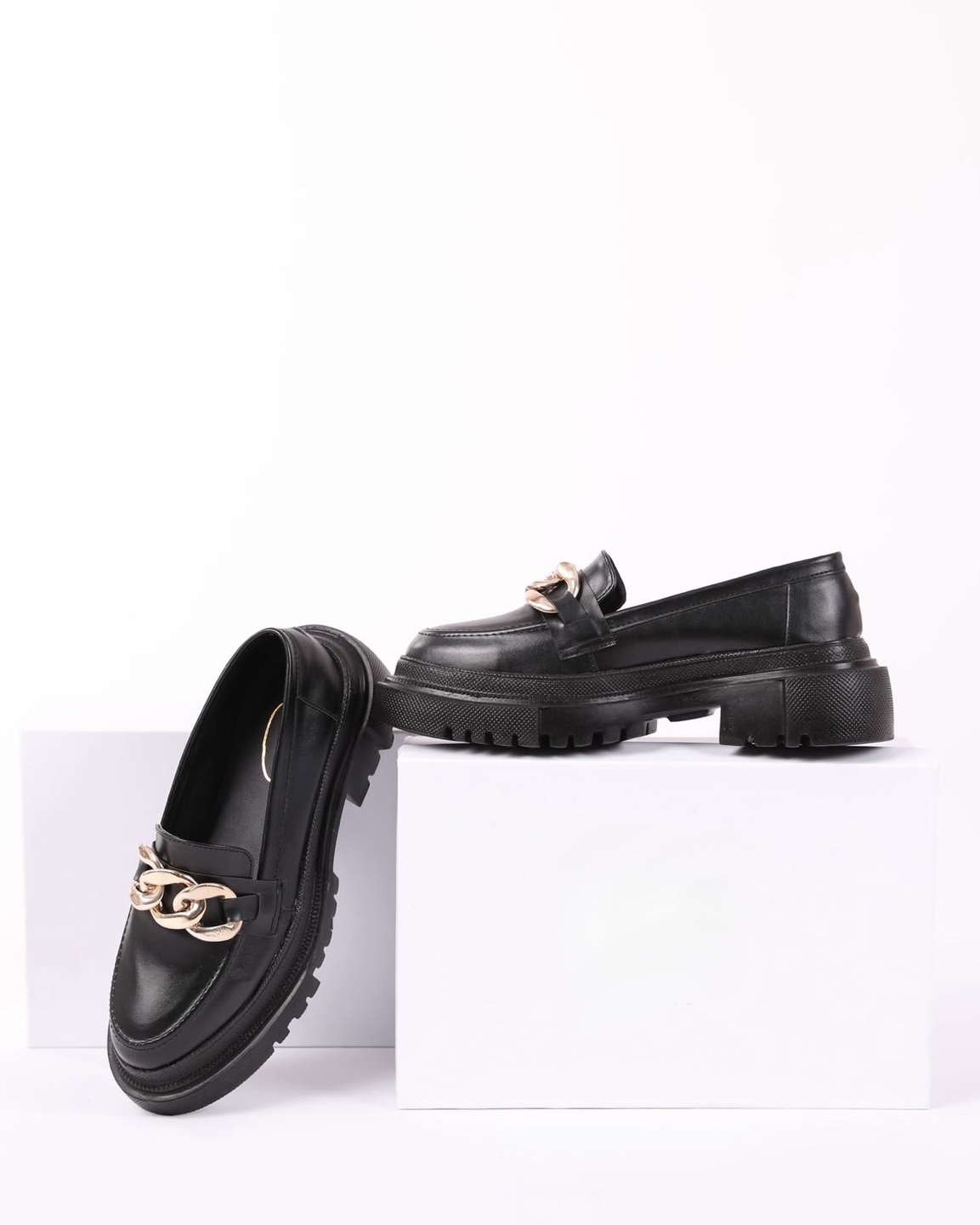 Black Chunky Loafers - Size 36 - photo 3