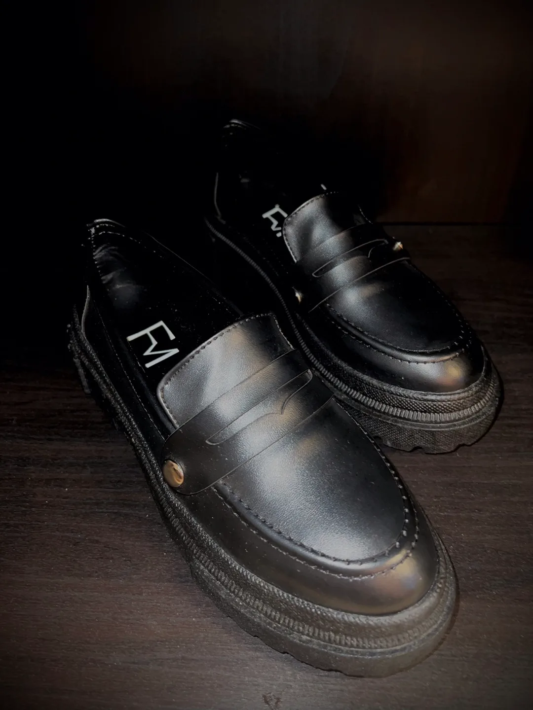 Black Chunky Loafers - Size 36 image indicator(6)