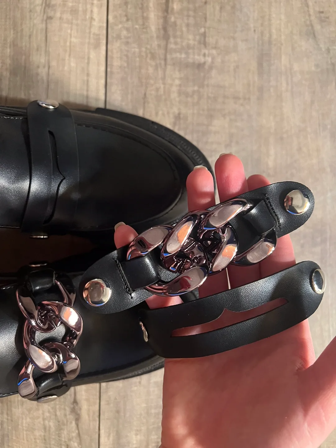 Black Chunky Loafers - Size 36 image indicator(4)