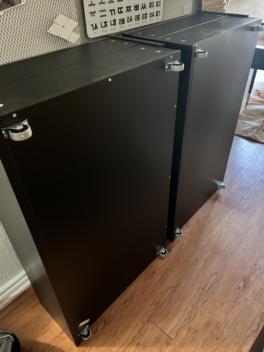IKEA MALM Bed Frame with Slatted Base with 4 storage boxes.