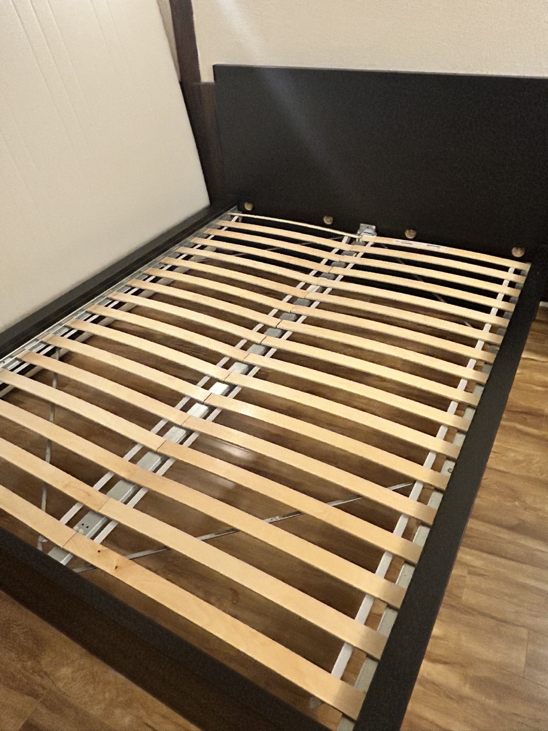 IKEA MALM Bed Frame with Slatted Base with 4 storage boxes. - photo 2