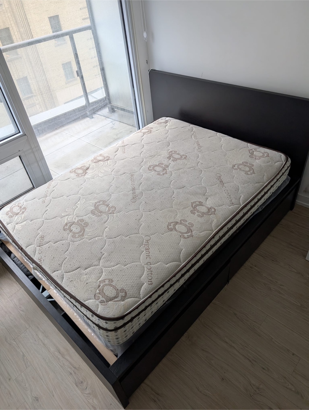 IKEA MALM Bed Frame with 2 Drawers - Black-Brown - photo 2