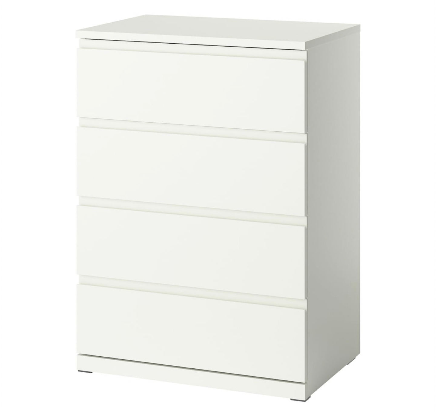 IKEA STORKLINTA 4-drawer chest white - small damage - photo 2