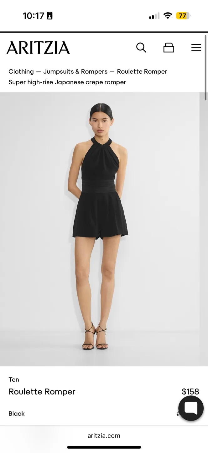 Aritzia Roulette Romper Size 0 NWT thumbnail