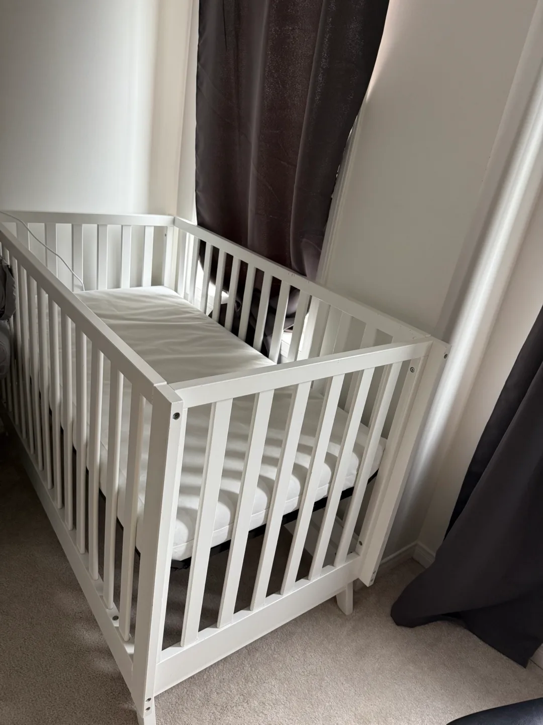 White Baby Crib thumbnail