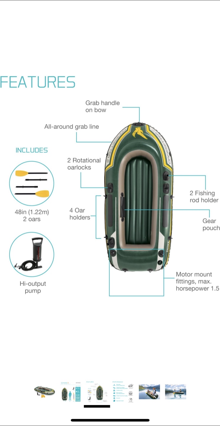 Used Seahawk 2 Inflatable Boat