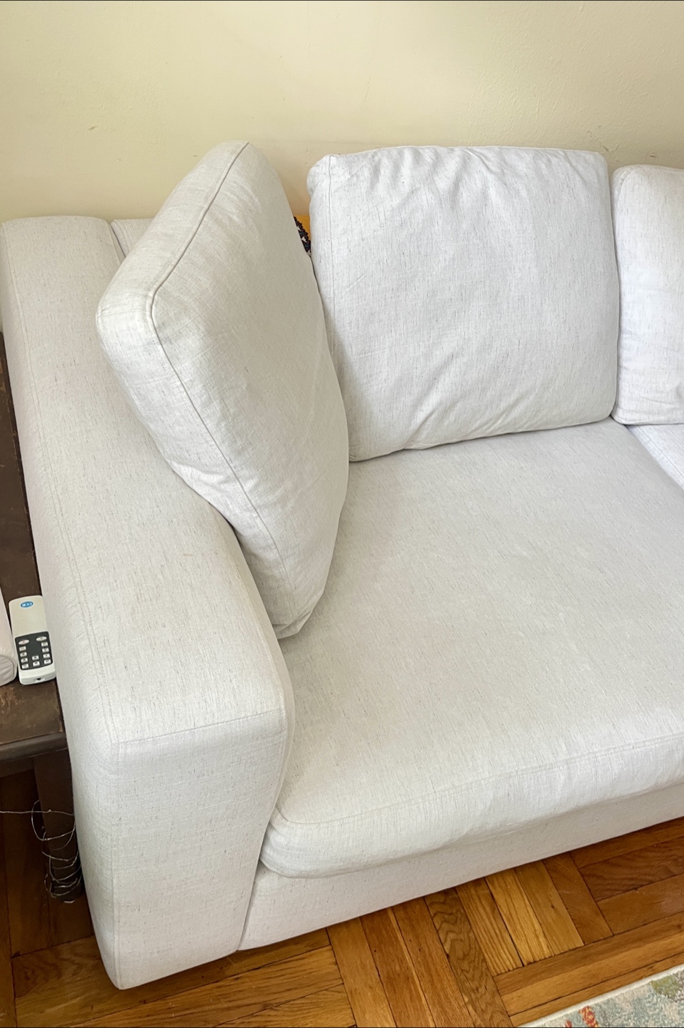 West Elm Off-White Sofa - 92" Long - photo 4
