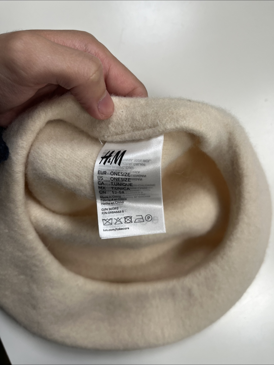 CLOSET CLEANOUT H&M Cream Wool Beret - photo 4