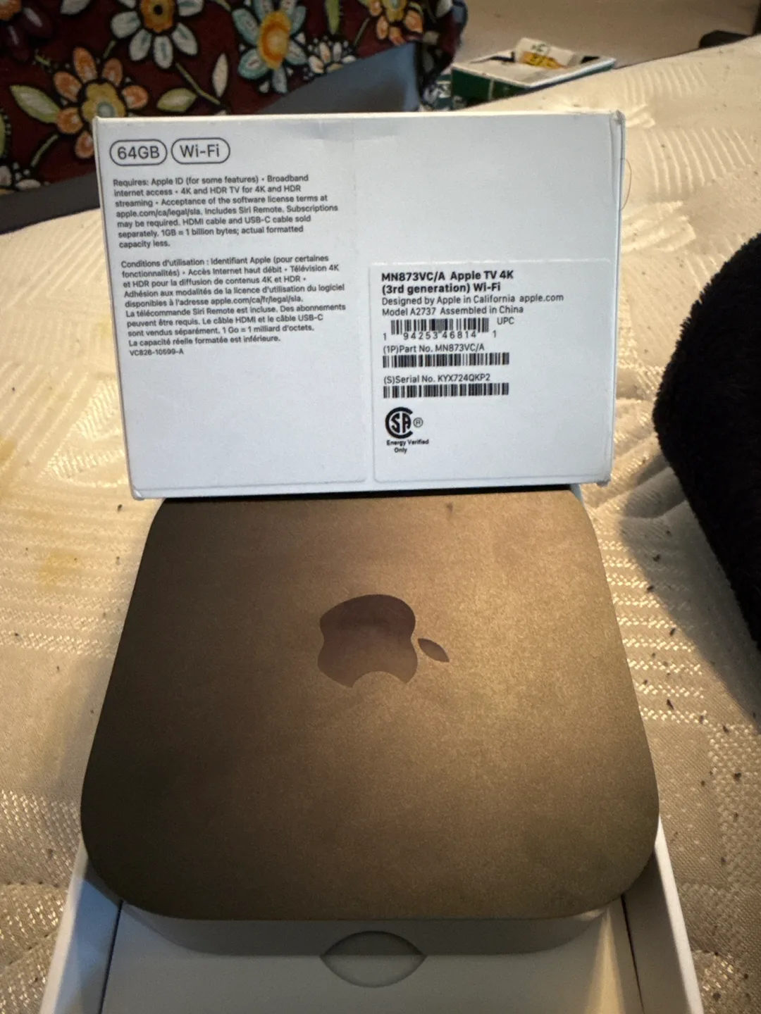 Apple TV 4K (3rd generation) 64GB - Wi-Fi