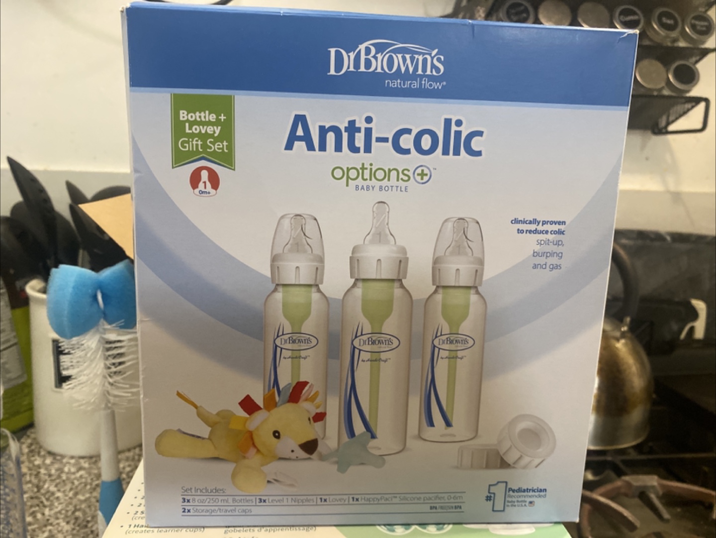 Dr. Brown's Options+ Anti-Colic Baby Bottle Gift Set