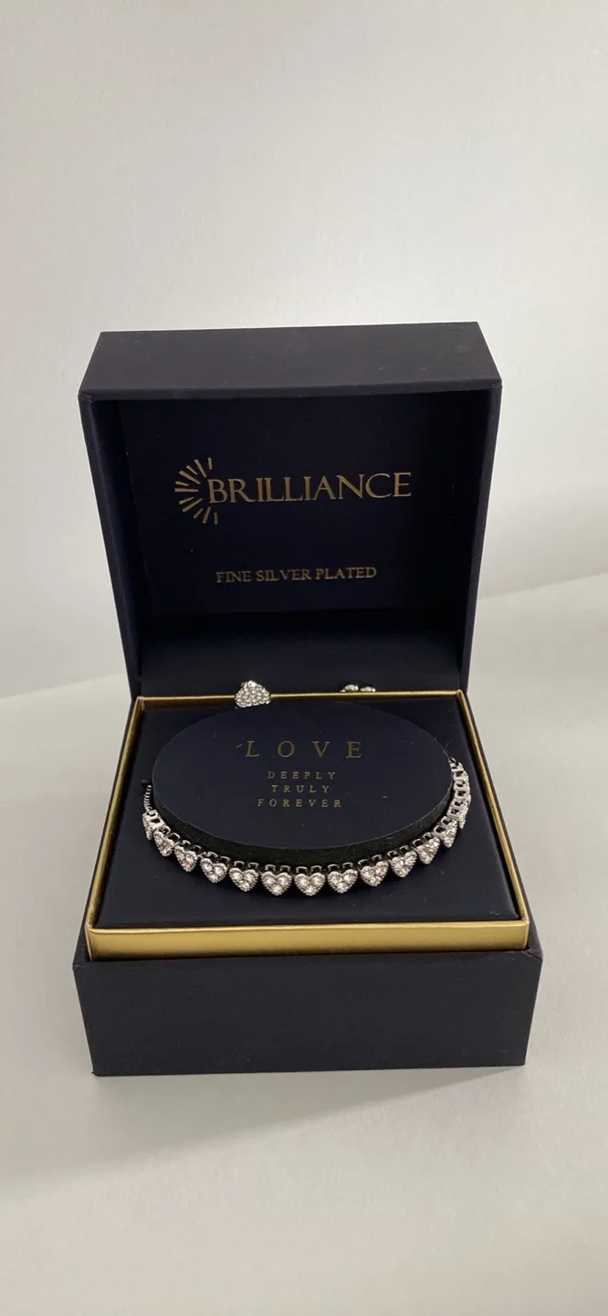 Brilliance Fine Silver Plated 💗 Bracelet thumbnail