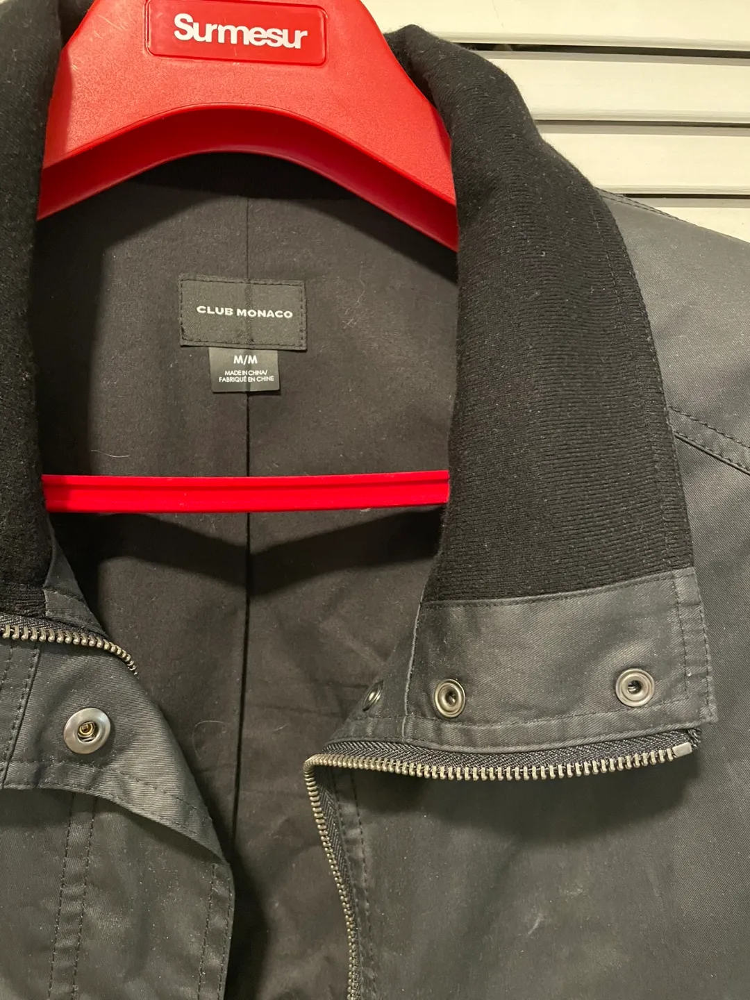 Club Monaco Women's Black Cotton Jacket - Size M image indicator(3)