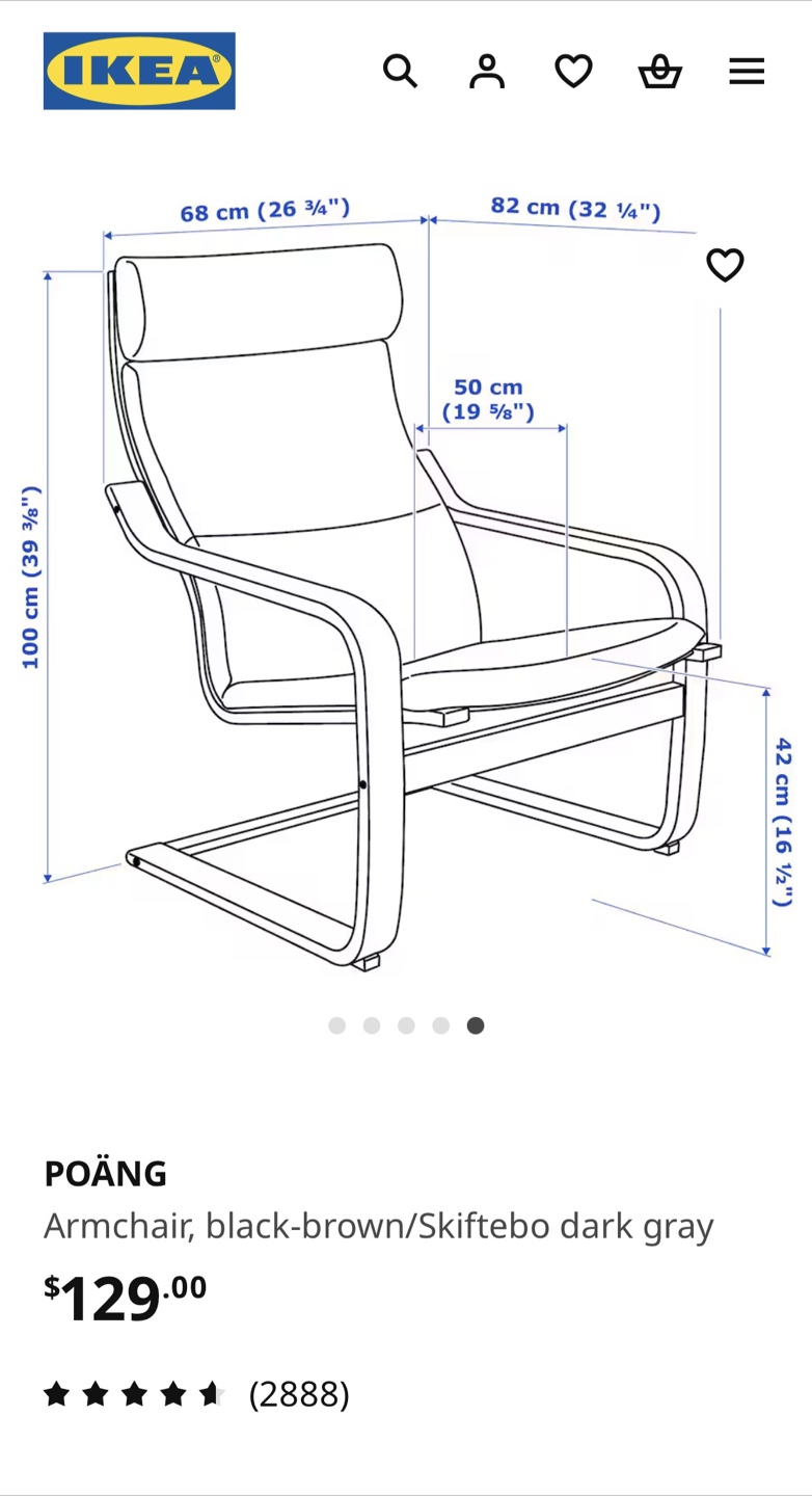IKEA POÄNG armchair - photo 5