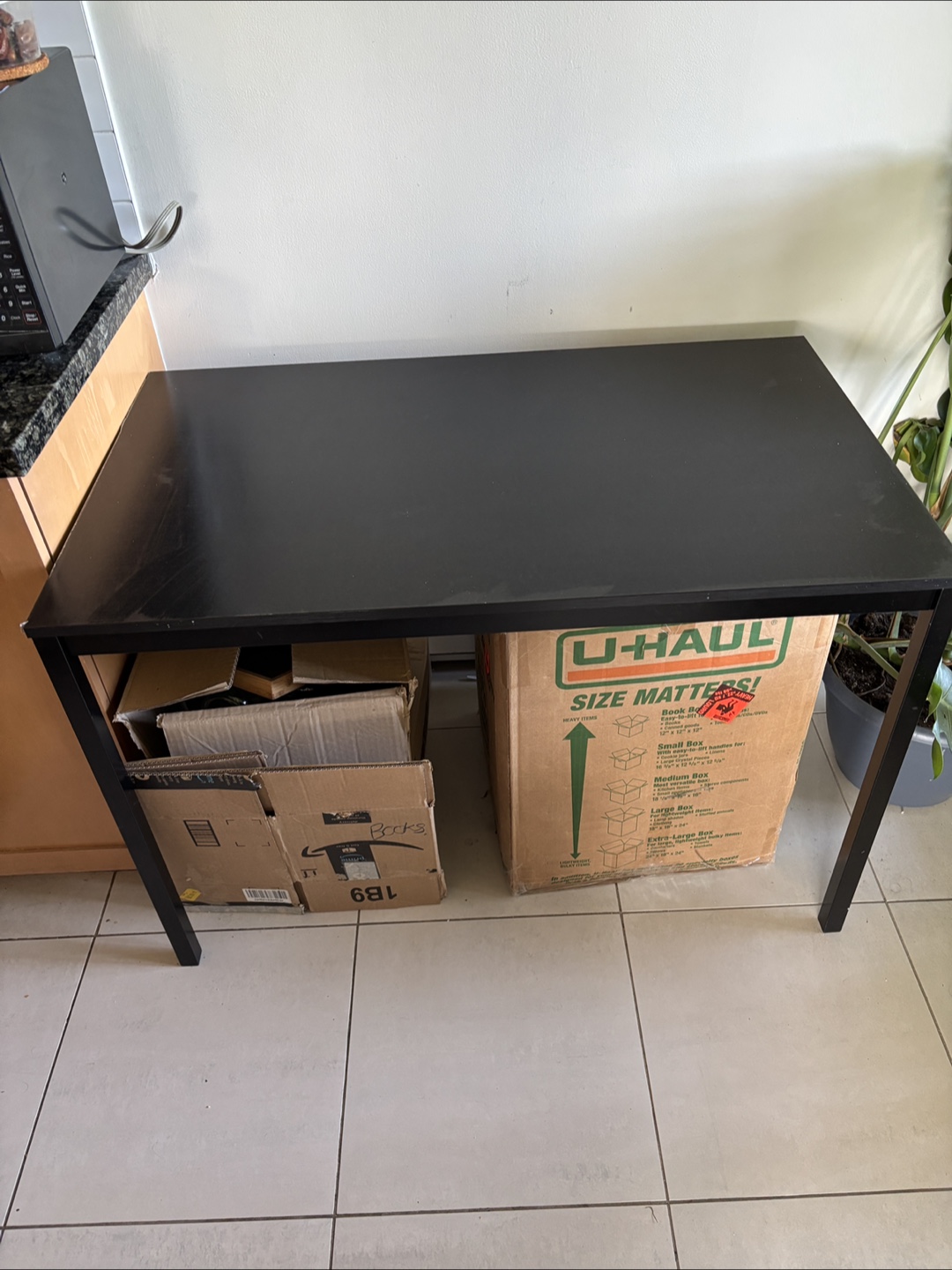 IKEA SANDSBERG Black Table - 110x67 cm