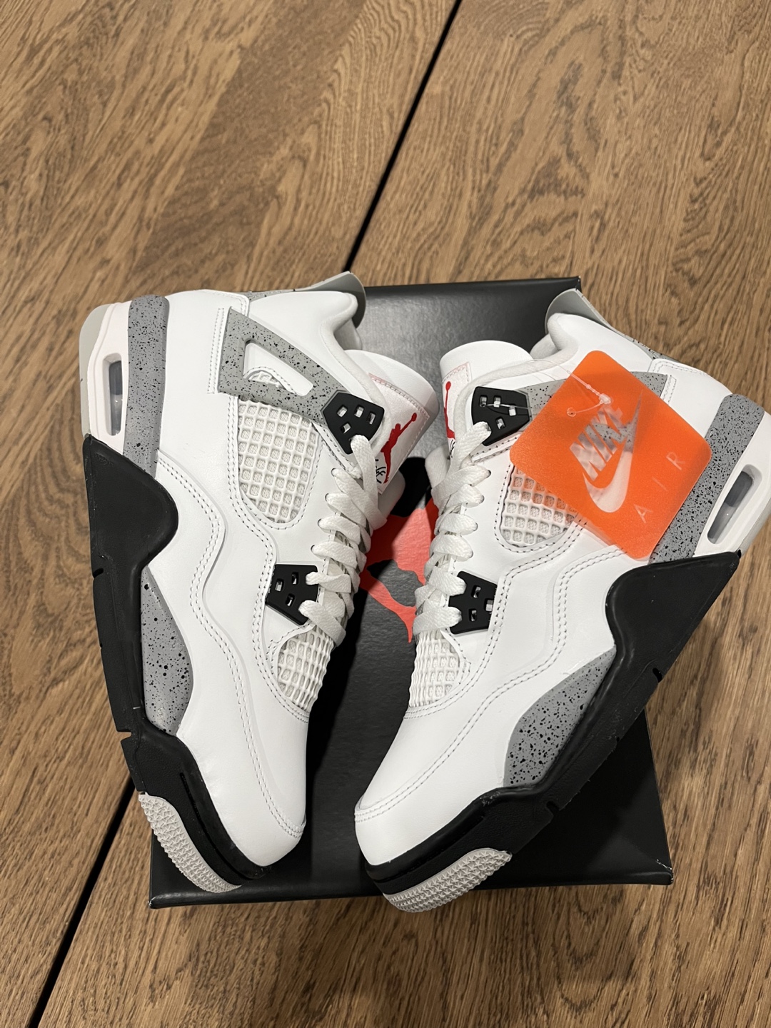 Jordan 4 White Cement Size 7y - photo 4