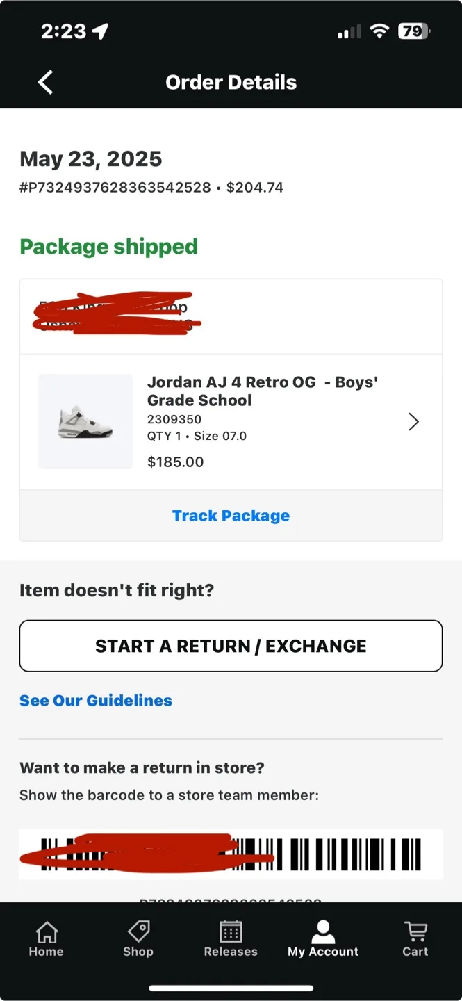 Jordan 4 White Cement Size 7y image indicator(8)