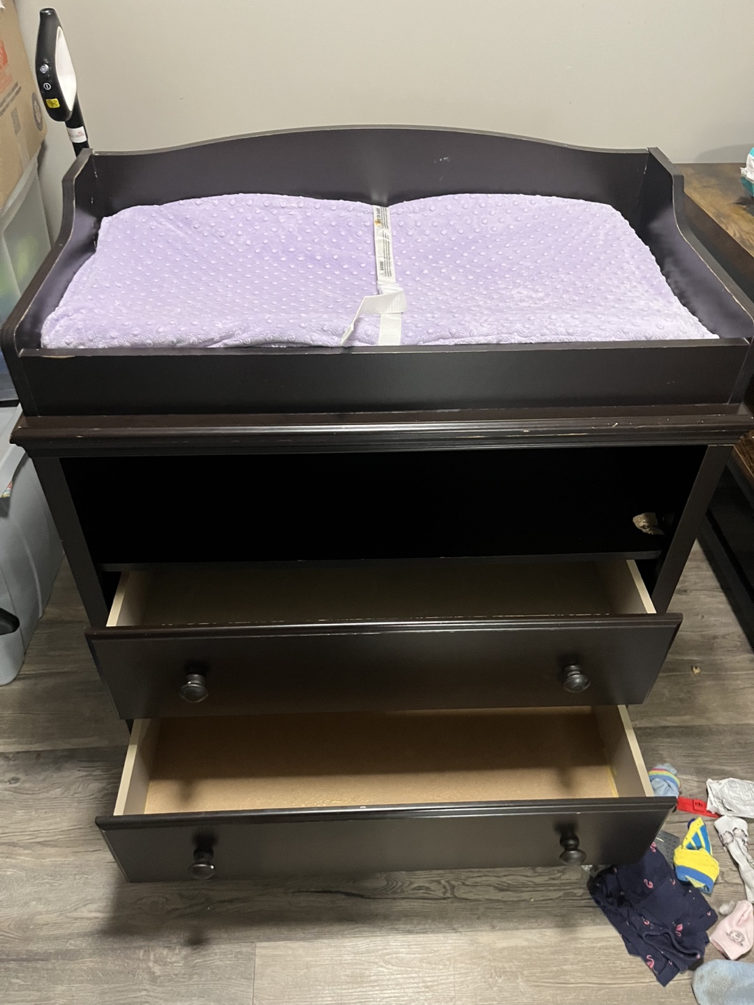 Baby Changing Table with Two Drawers - photo 2