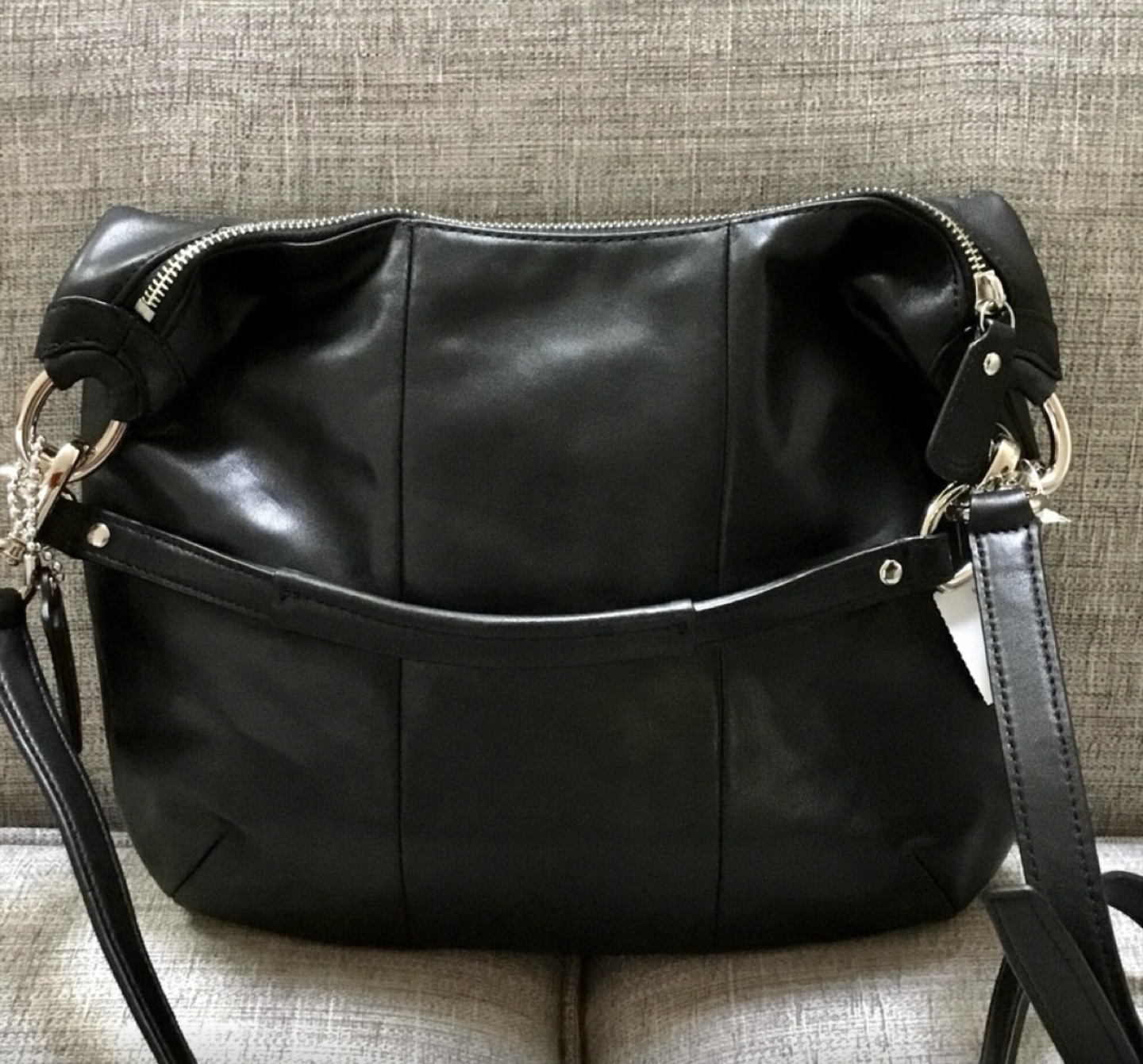 Coach Black Leather Shoulder Bag - photo 2
