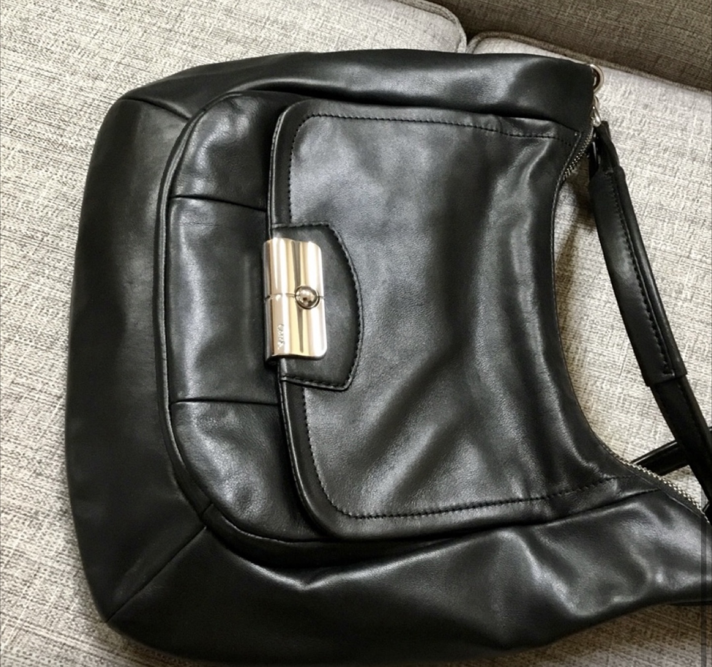 Coach Black Leather Shoulder Bag - photo 4