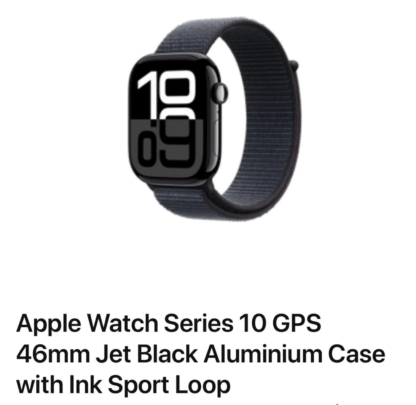 Apple Watch Series 10 GPS 46mm Jet Black Aluminium Case thumbnail