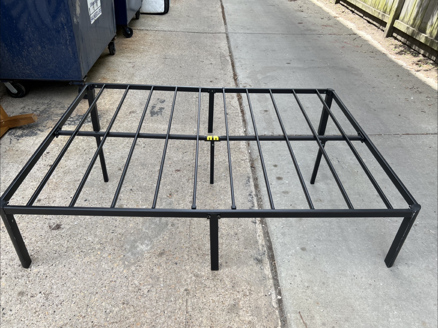 Black Metal full-size  Bed Frame - photo 2
