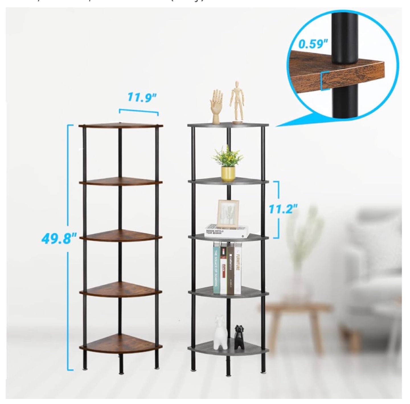 5-Tier Corner shelf unit - photo 3