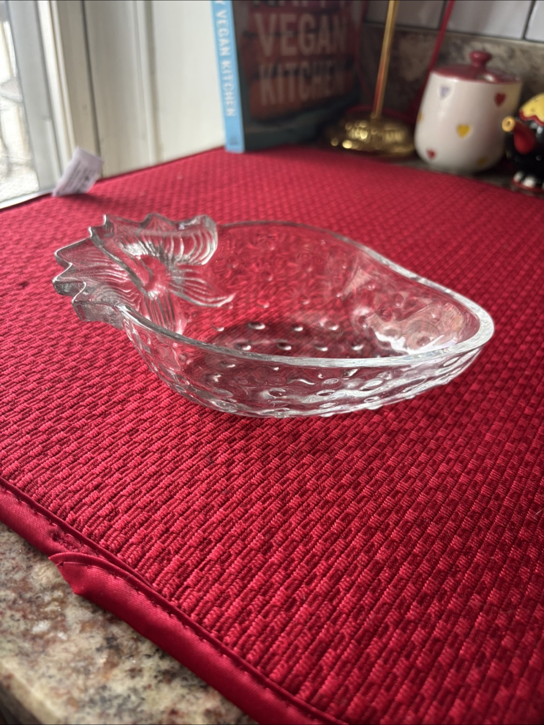 Vintage Glass Strawberry Dish - photo 2