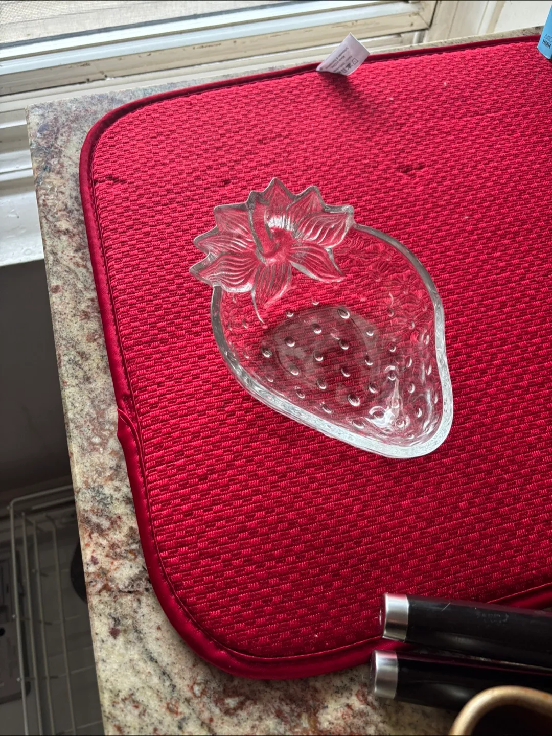 Vintage Glass Strawberry Dish thumbnail