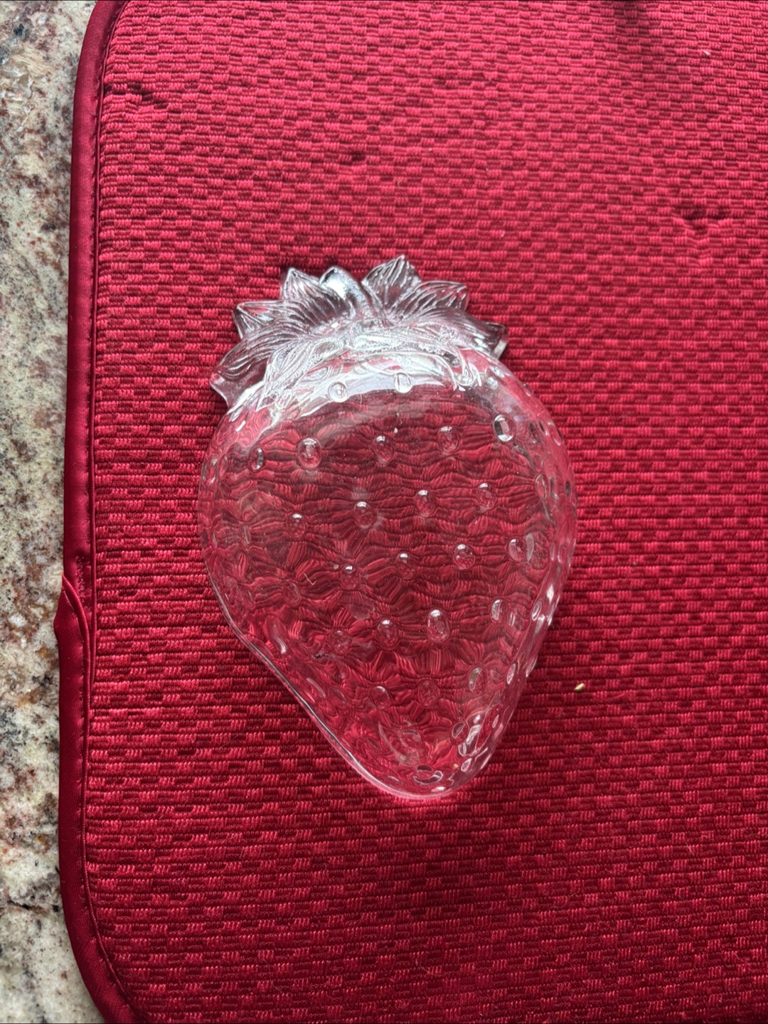 Vintage Glass Strawberry Dish - photo 3