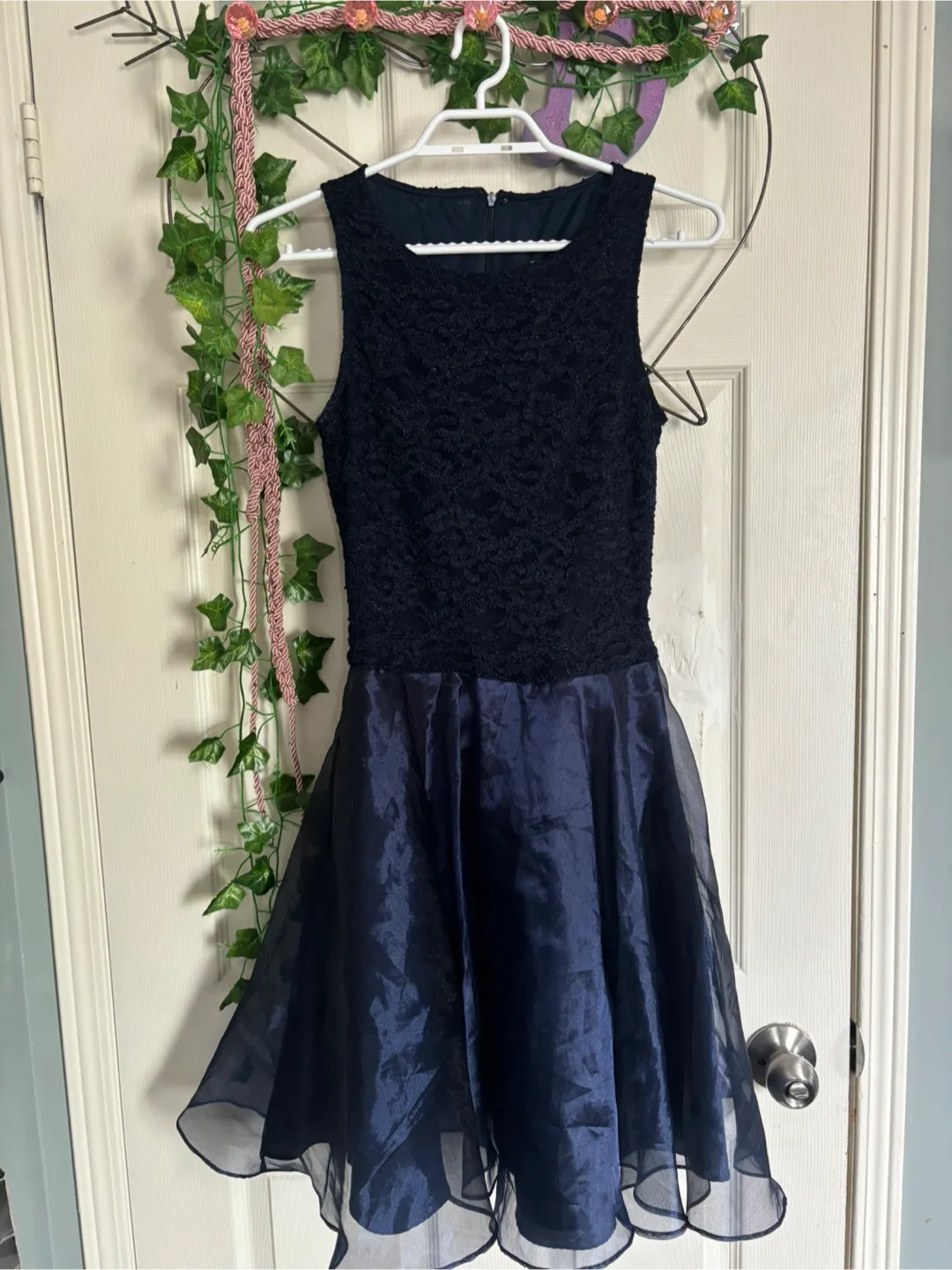Navy blue cocktail dress, size 8 / Small thumbnail