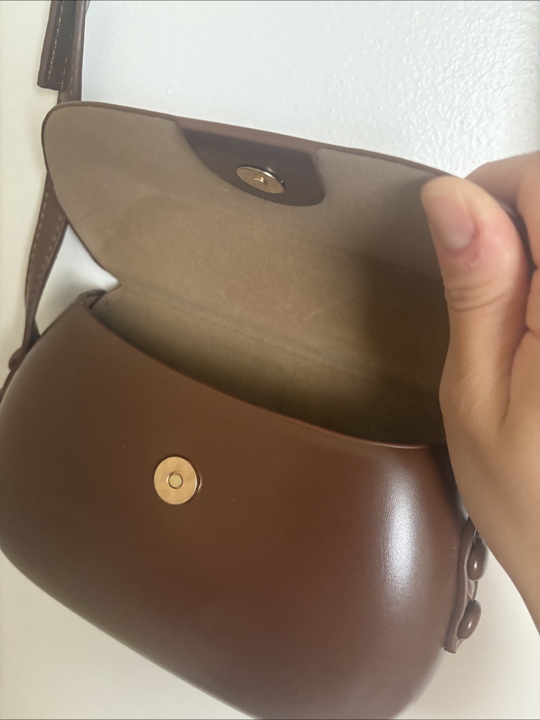 Brown Leather Crossbody Bag - photo 3