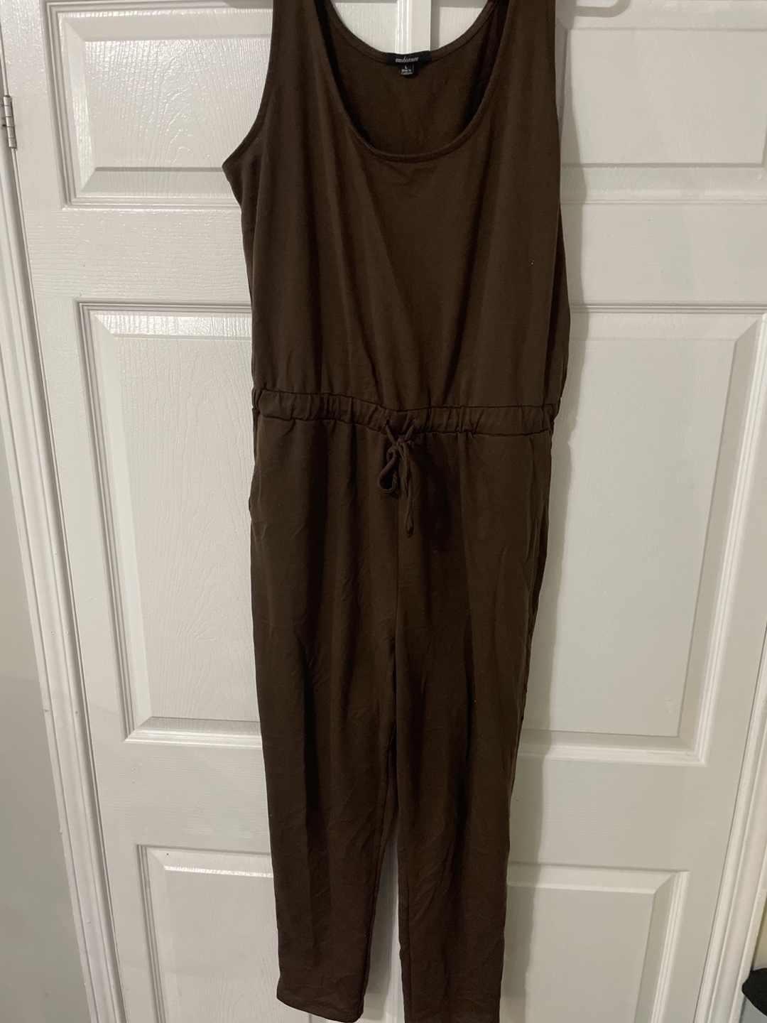 Ambiance Brown Sleeveless Jumpsuit