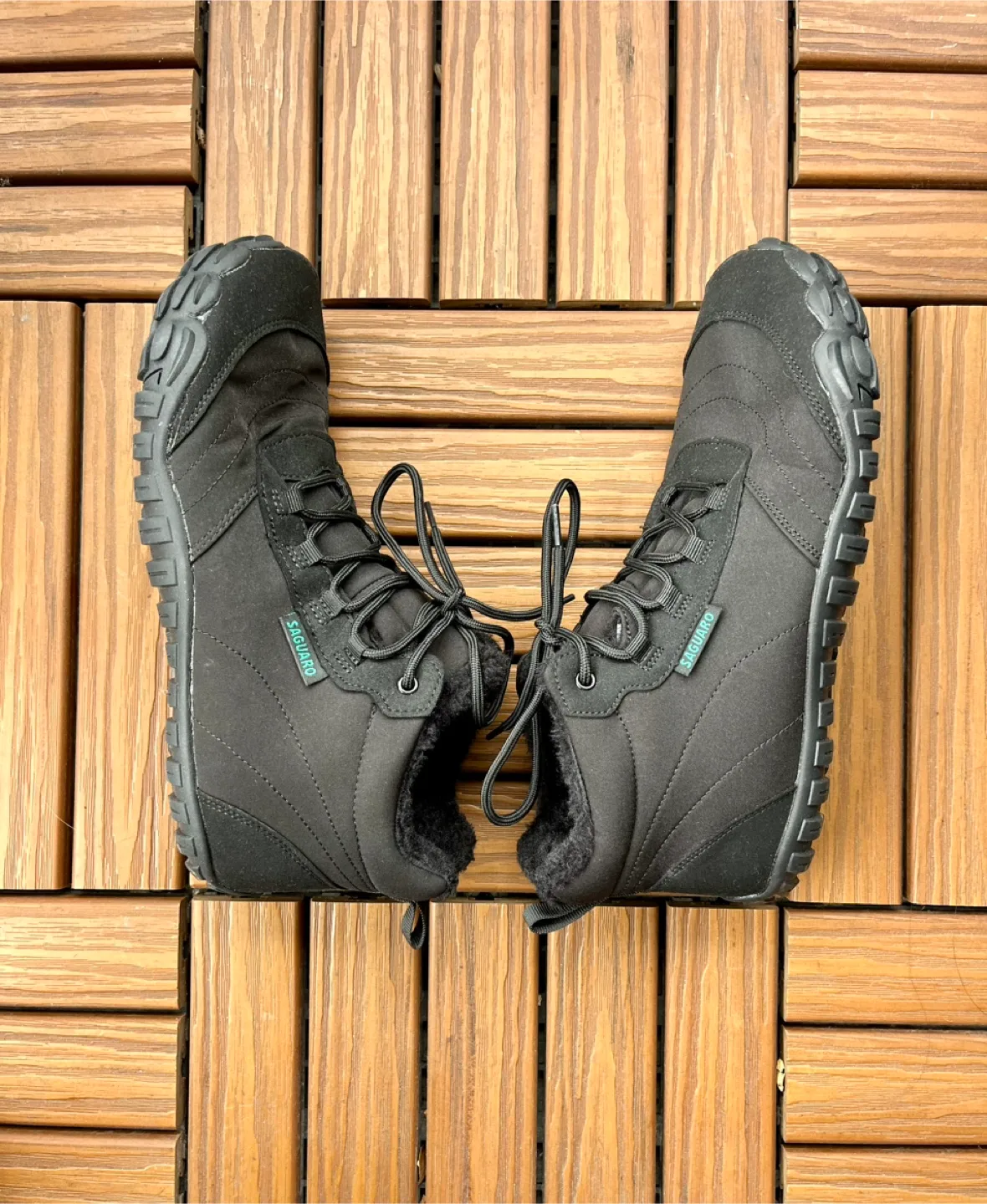 Brand new Saguaro men’s Black Winter Boots - Size 44 thumbnail