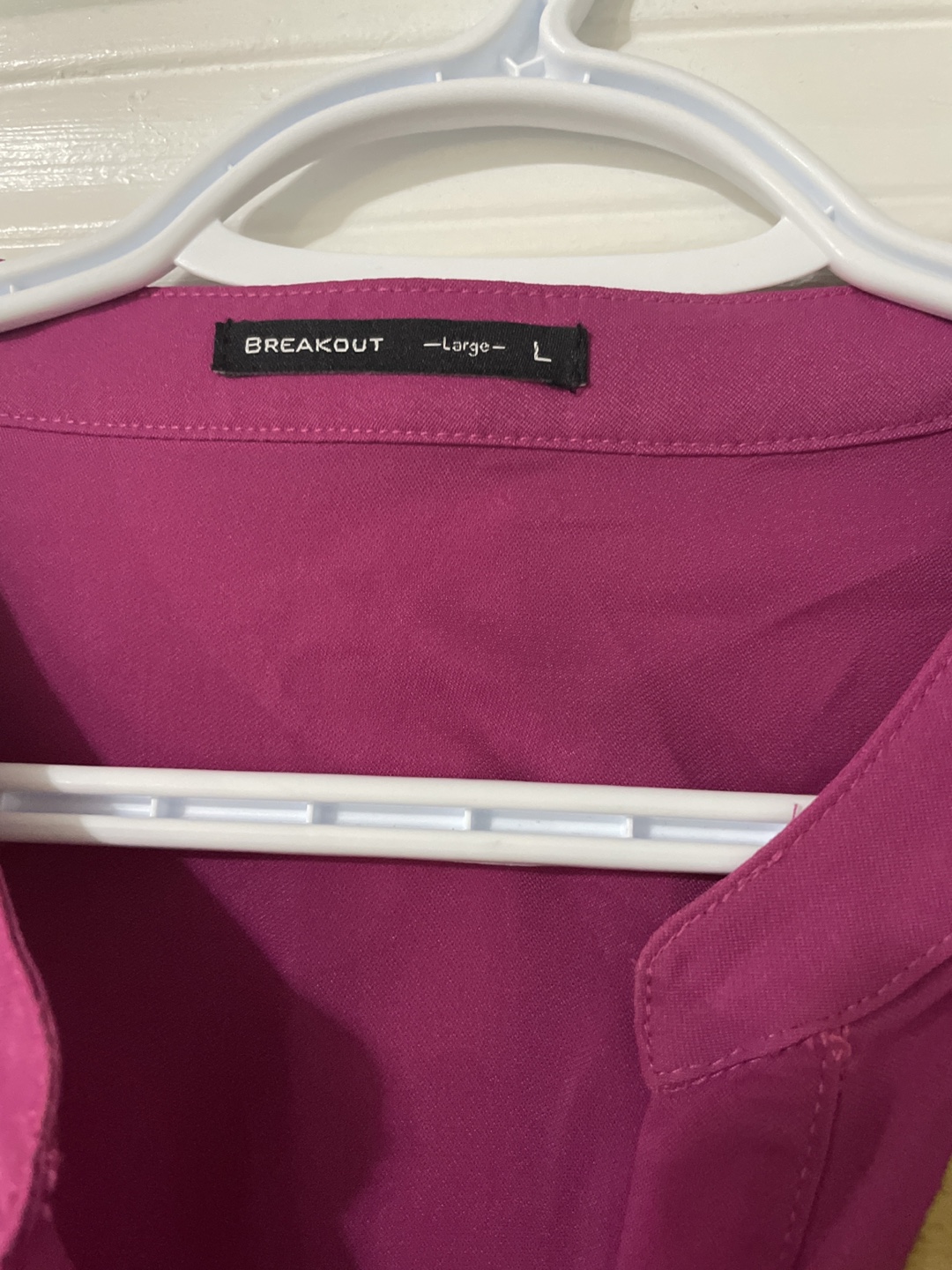 BREAKOUT Women's Magenta Blouse Size Large - photo 2