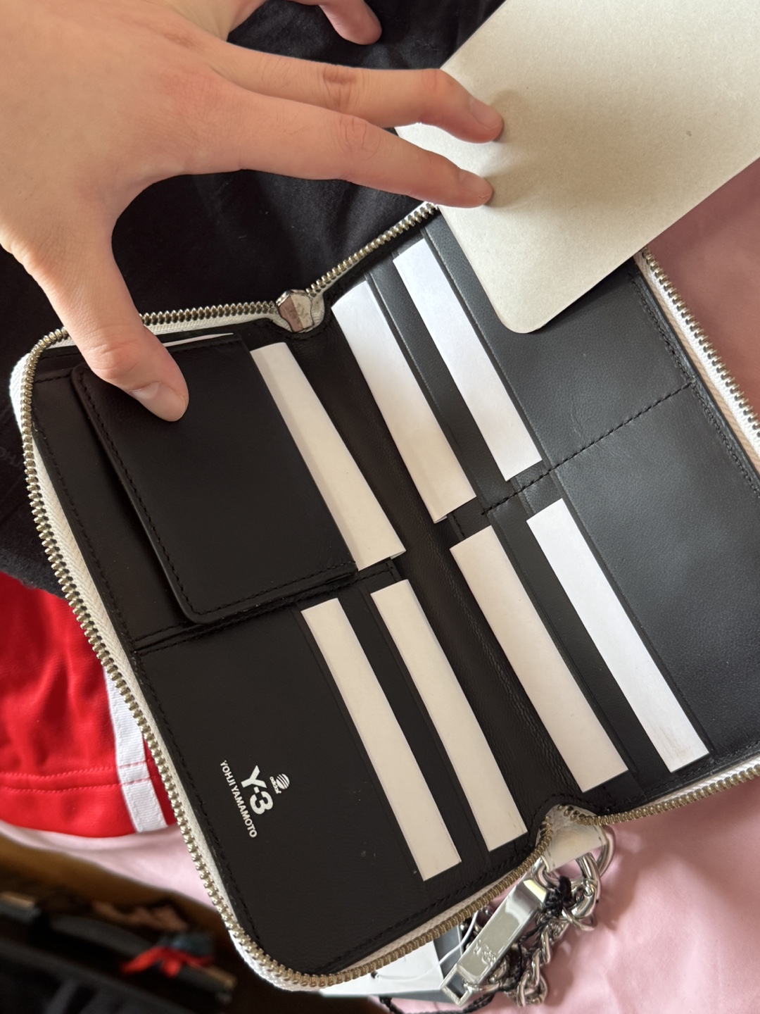 COMPLETELY NEW Y-3 Long Graphic Wall Wallet with Chain - photo 3