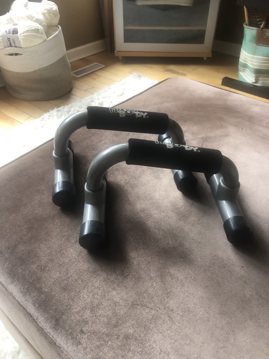 Fitness bundle: Iron Body Push-up Handles, Massage Rollers, Ring - photo 3