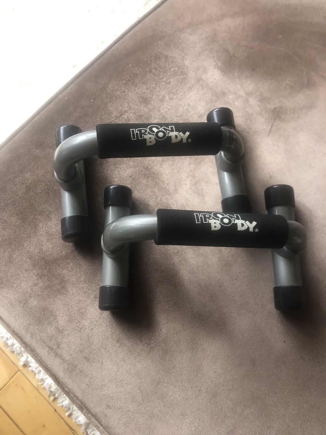 Fitness bundle: Iron Body Push-up Handles, Massage Rollers, Ring