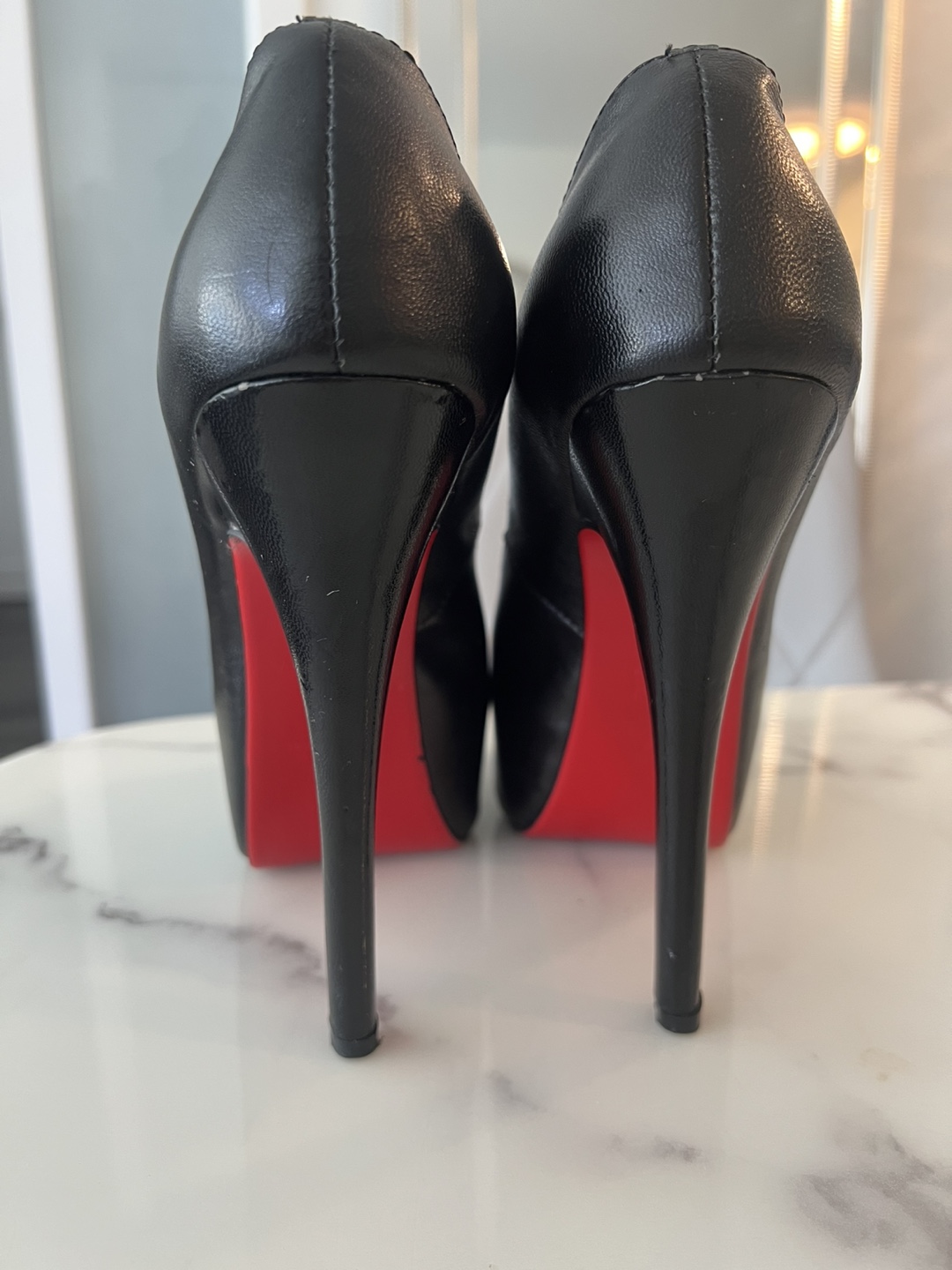 6 inch genuine leather high heel size 37 - photo 2
