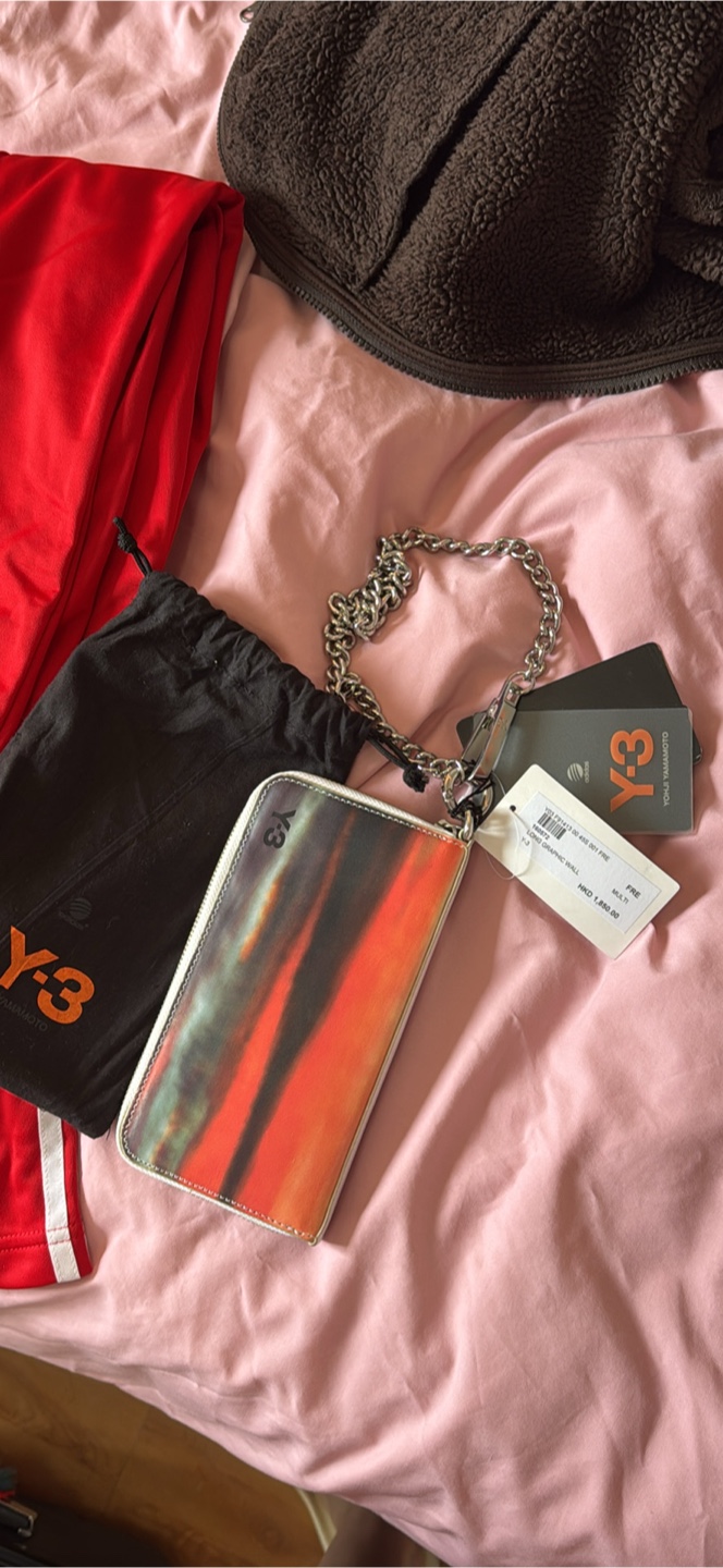 COMPLETELY NEW Y-3 Long Graphic Wall Wallet with Chain - photo 5