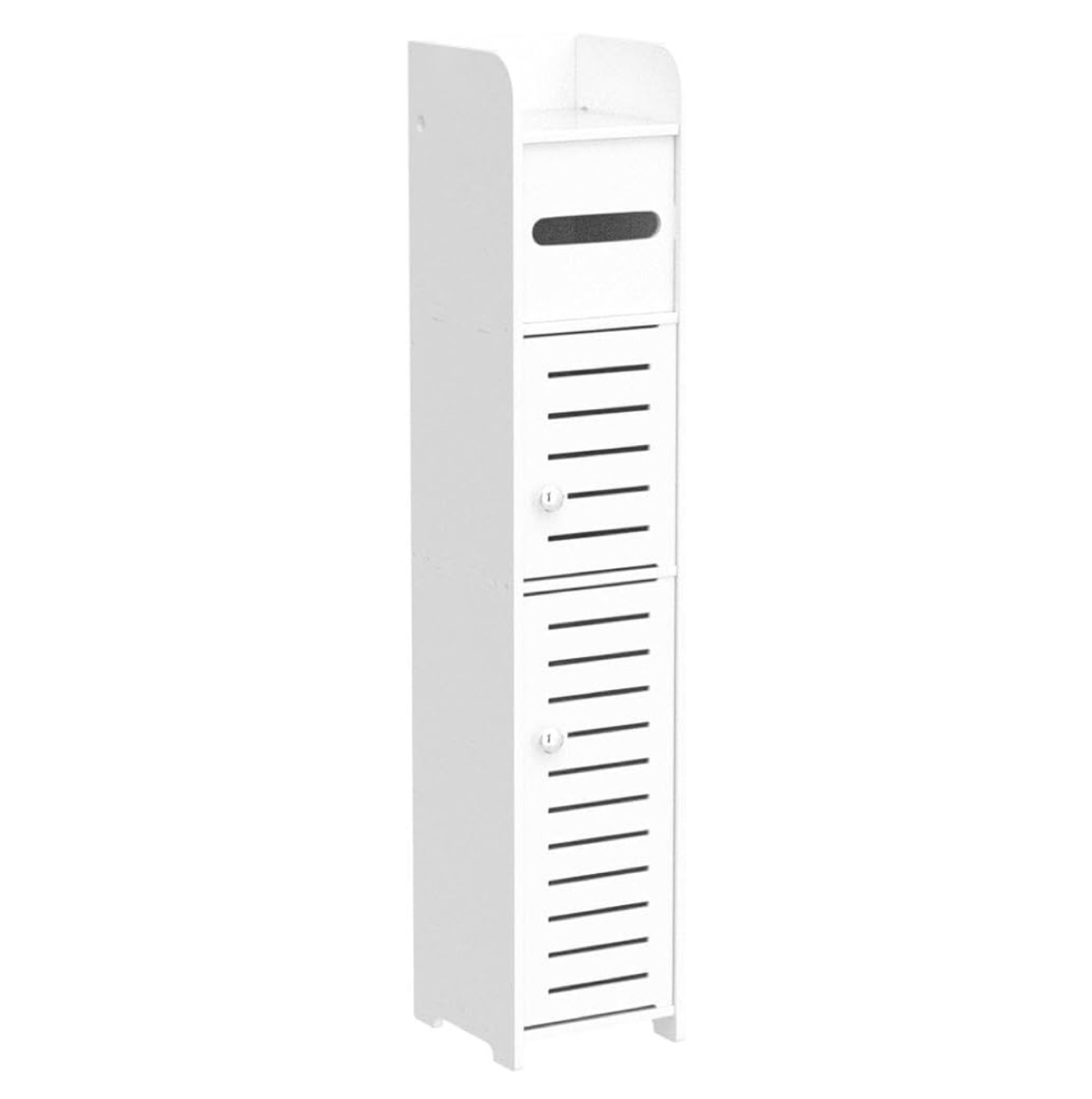 White Bathroom Storage Cabinet Organizer - photo 2