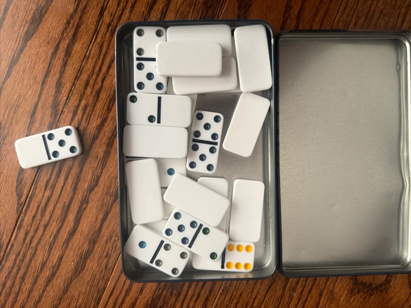 Double 6 Dominoes in Tin #freecycle image indicator(3)